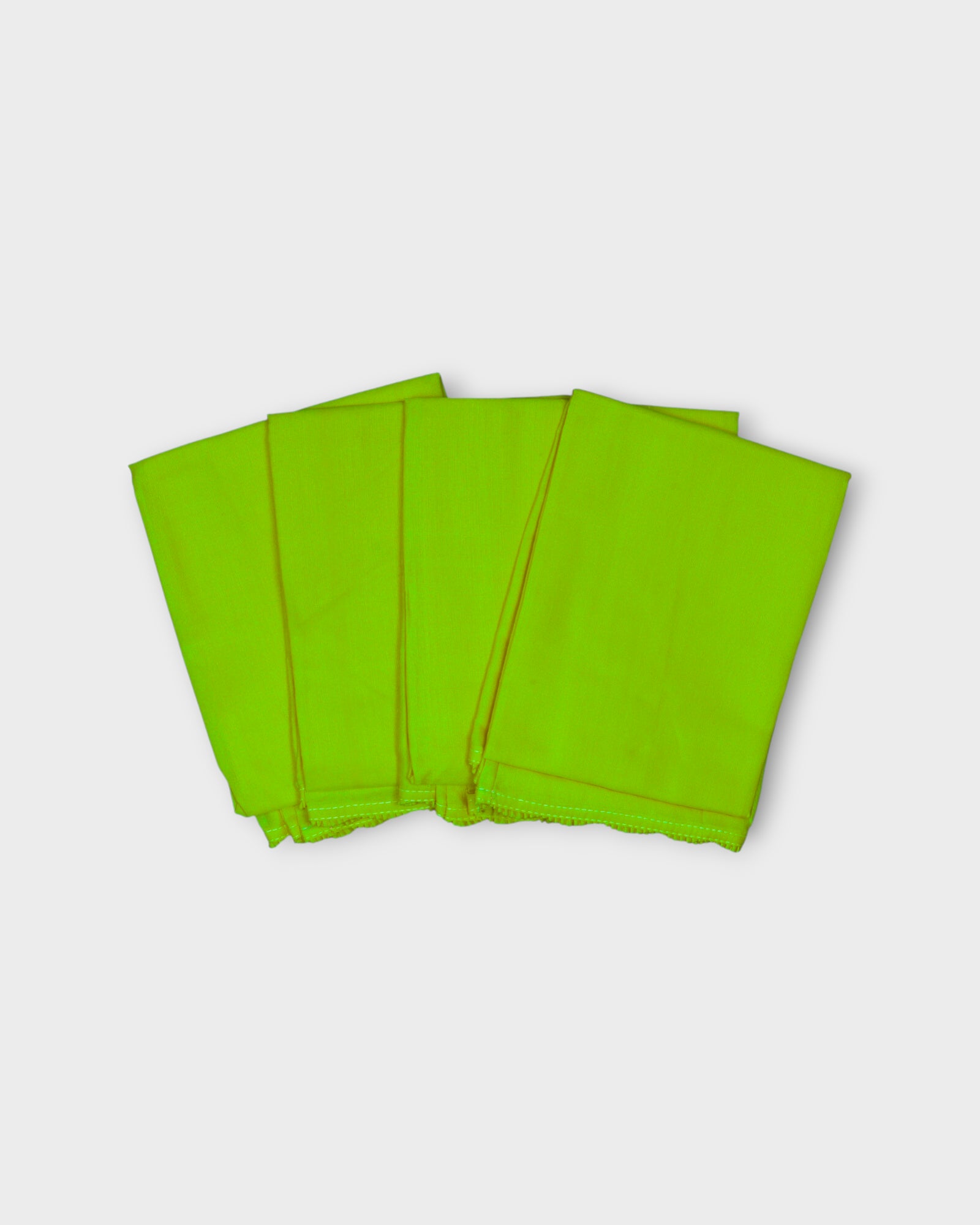 Parrot Green Cotton Adjustable Drawstring Petticoat