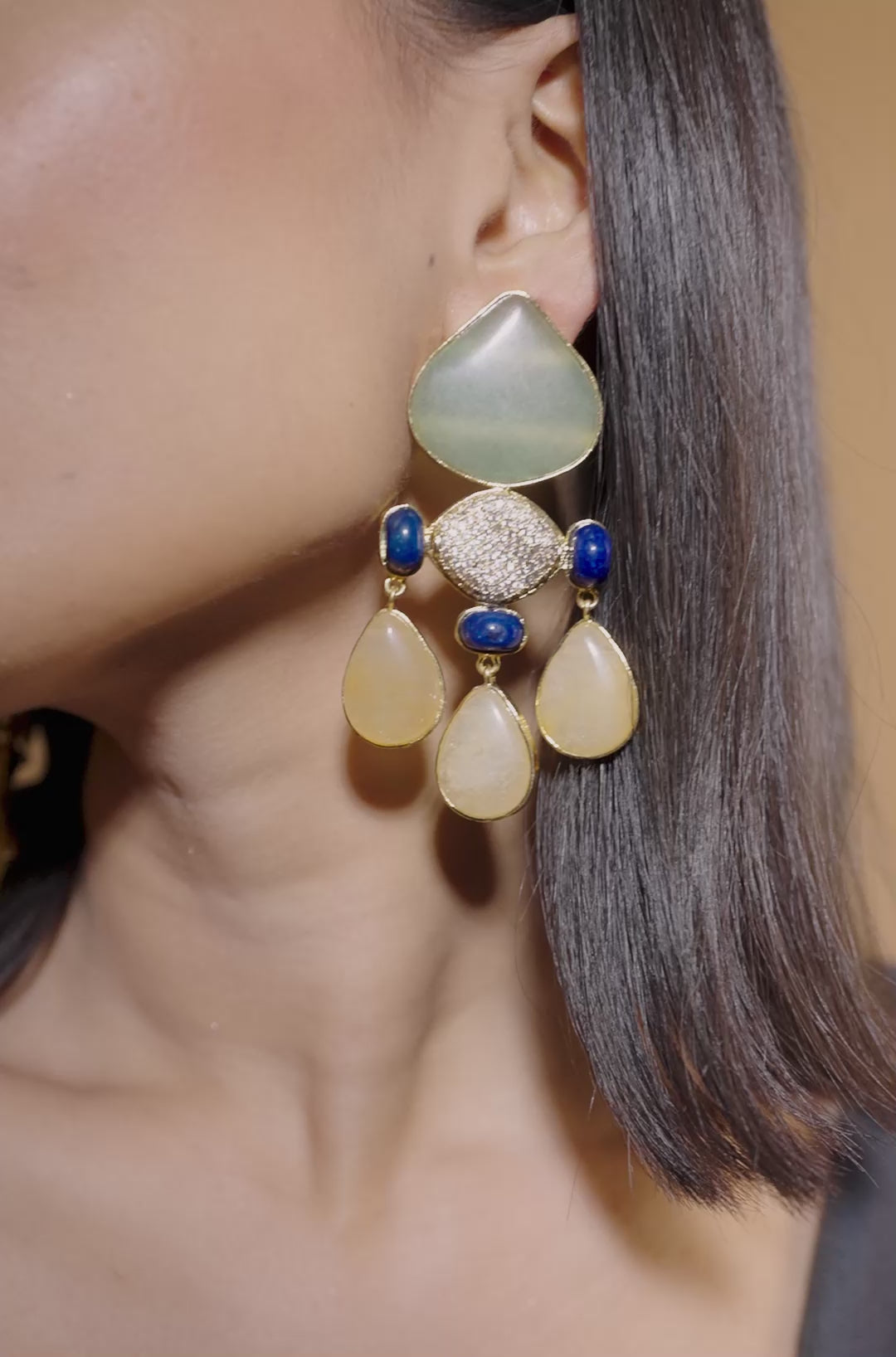 Load video: Shimmering Elegance Graceful Danglers