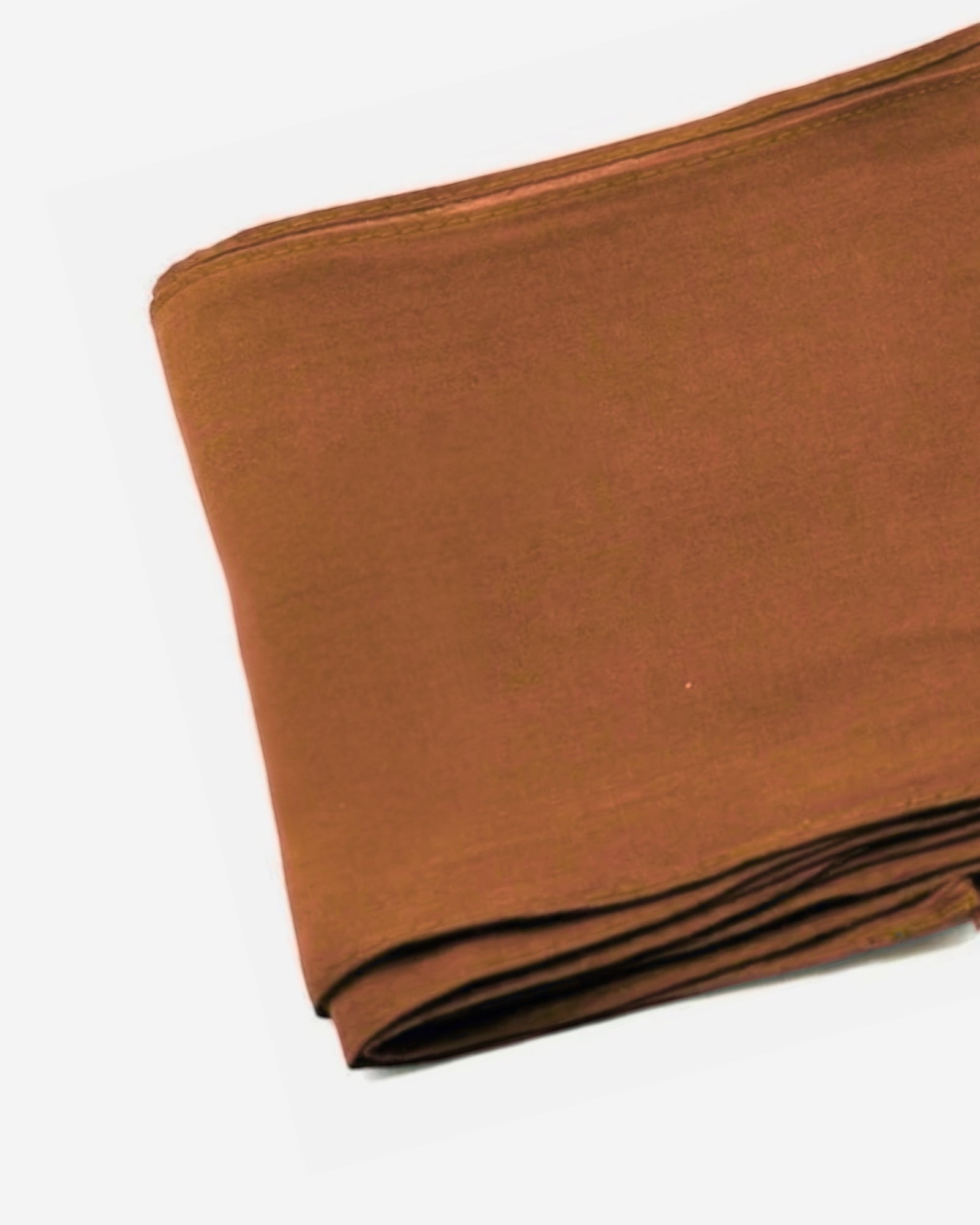 Brown Cotton Saree Fall