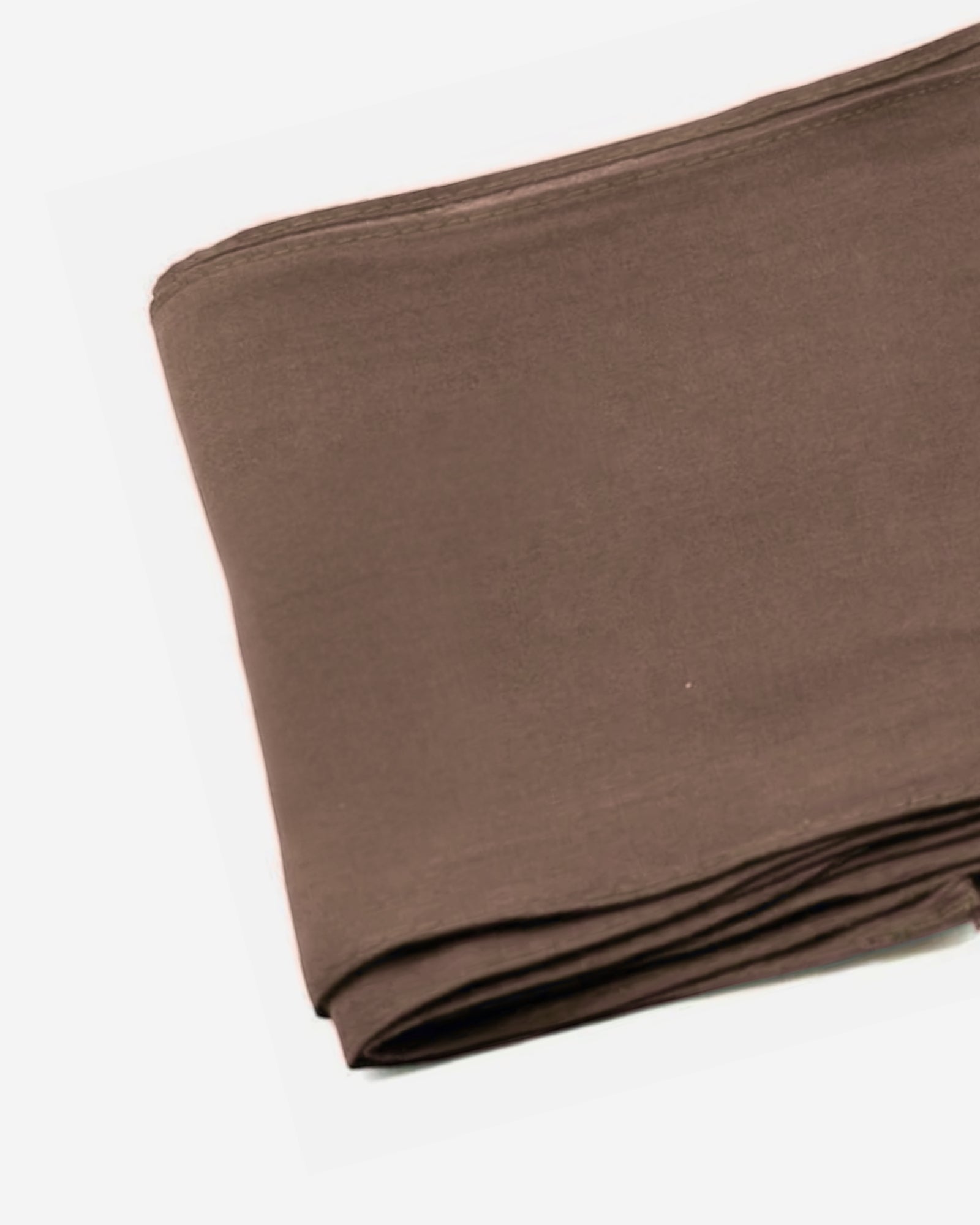Dark Brown Cotton Saree Fall