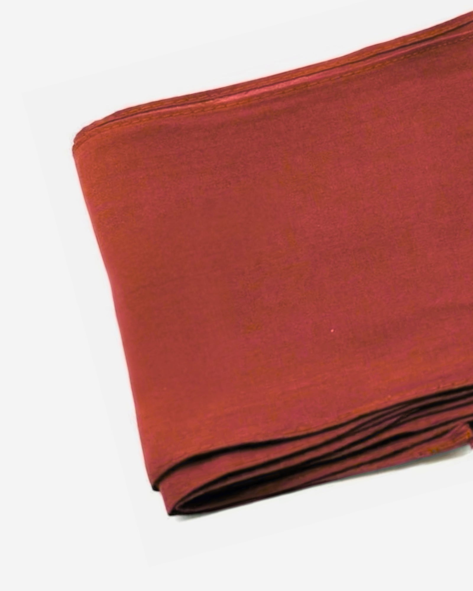 Dark Red Cotton Saree Fall