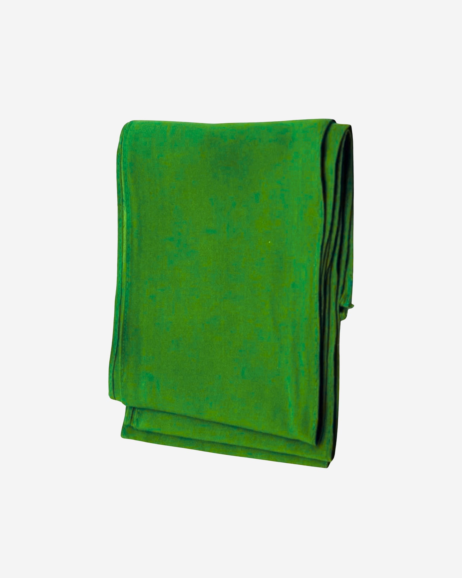 Green Cotton Saree Fall