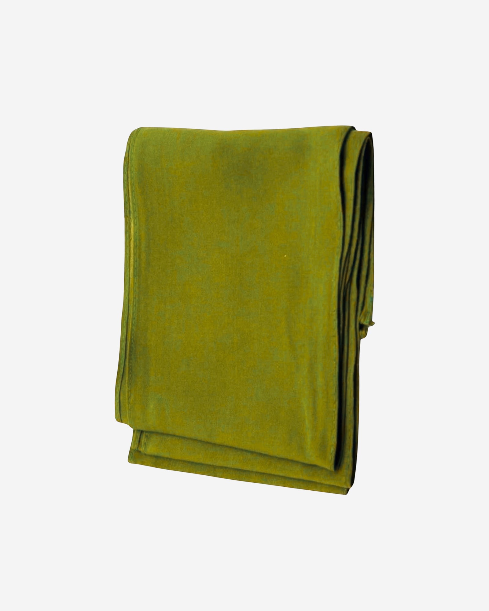 Olive Green Cotton Saree Fall