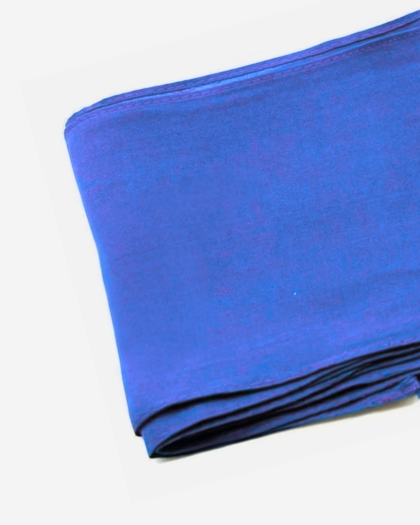 Royal Blue Cotton Saree Fall