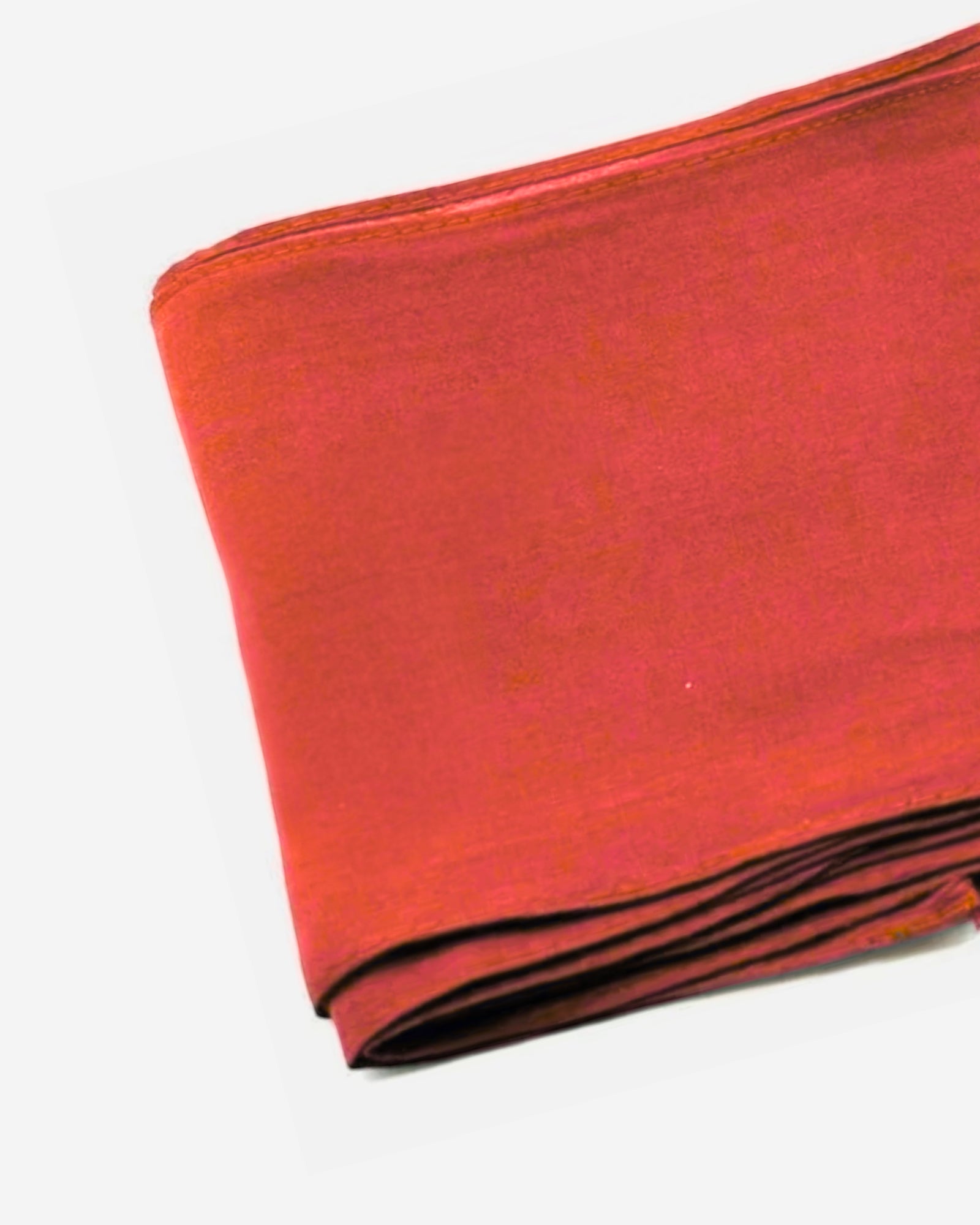 Red Cotton Saree Fall