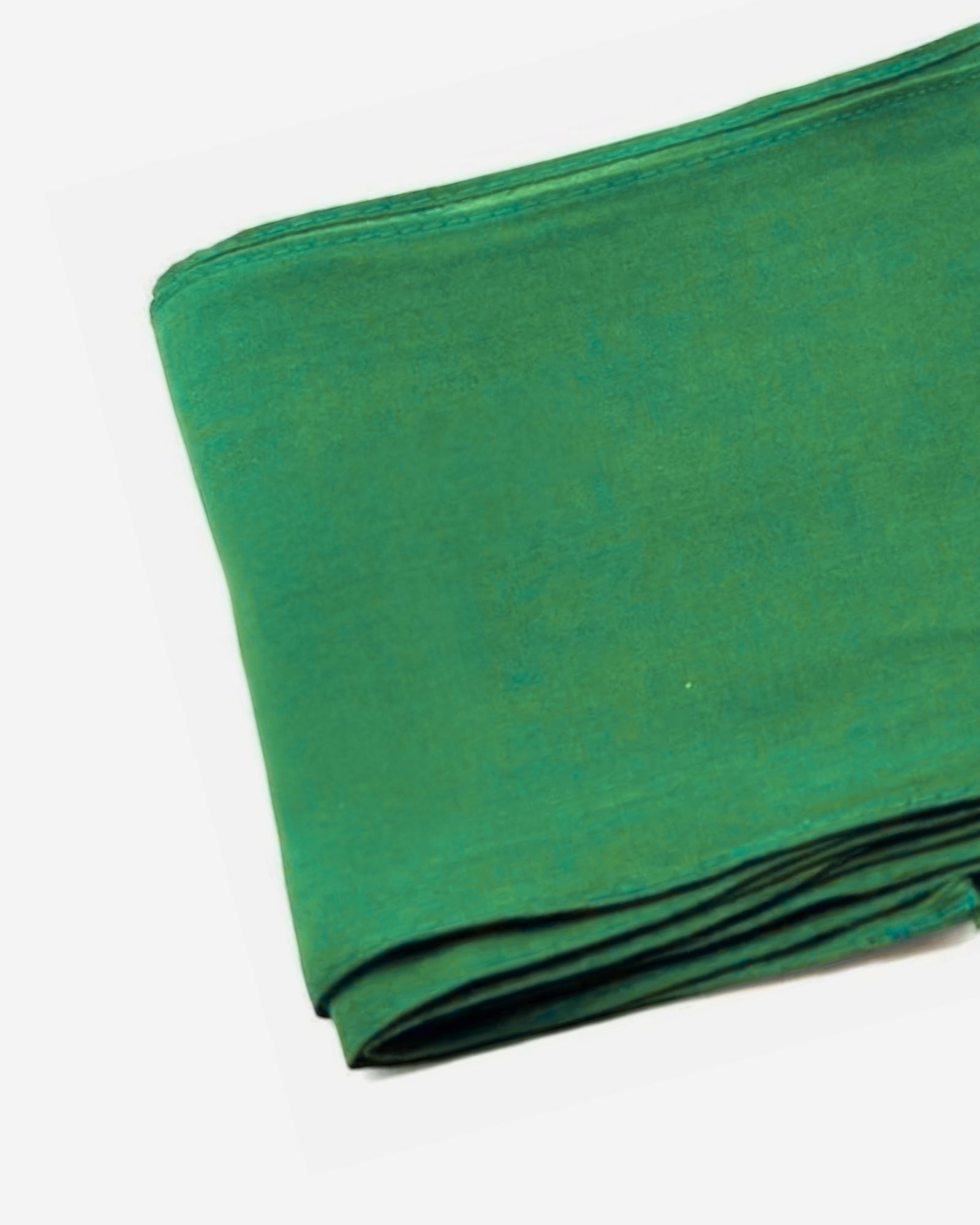 Sea Green Cotton Saree Fall